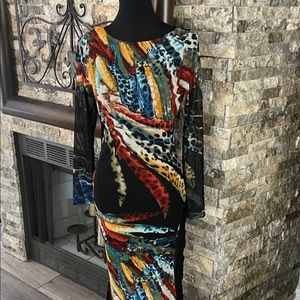 Fashion Nova Body Con Maxi - Sz L